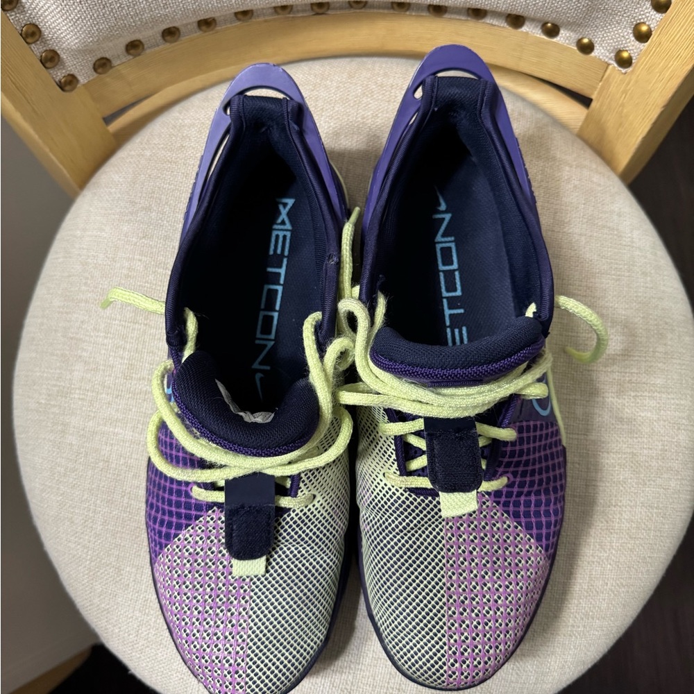 Nike Metcon 8 Amp Purple and Green Athletic Shoes